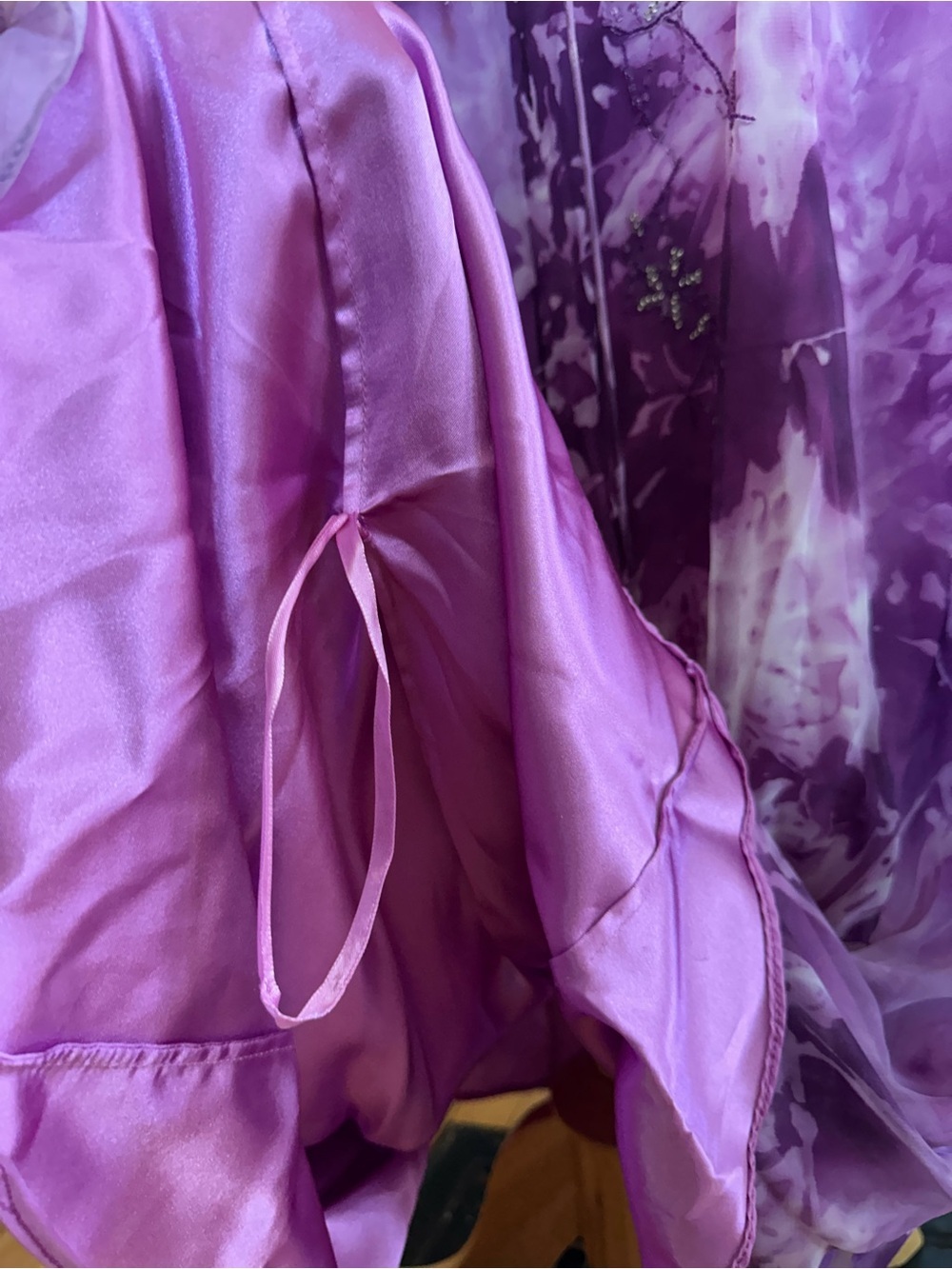 Nadine 2000s Fairy Prom Dress Purple Embellished Beaded Lace Up Back Size XS - Picture 6 of 16